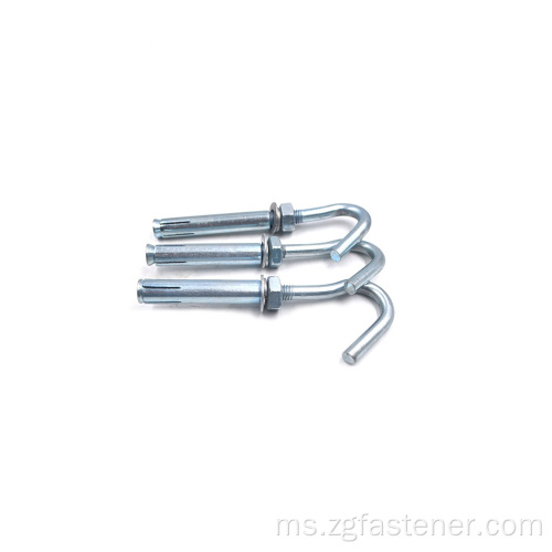 Blue White Zinc Hook Bolt Sleeve Anchors